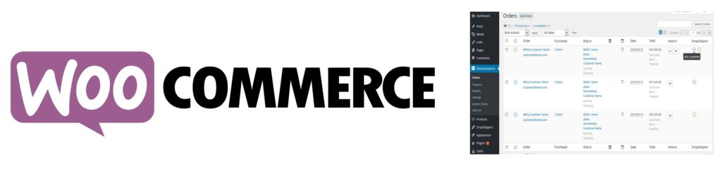Woocommerce backend